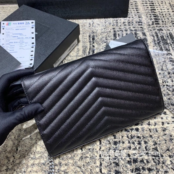 MATELASSÉ CASSANDRE WALLET YSL CHAIN 0730